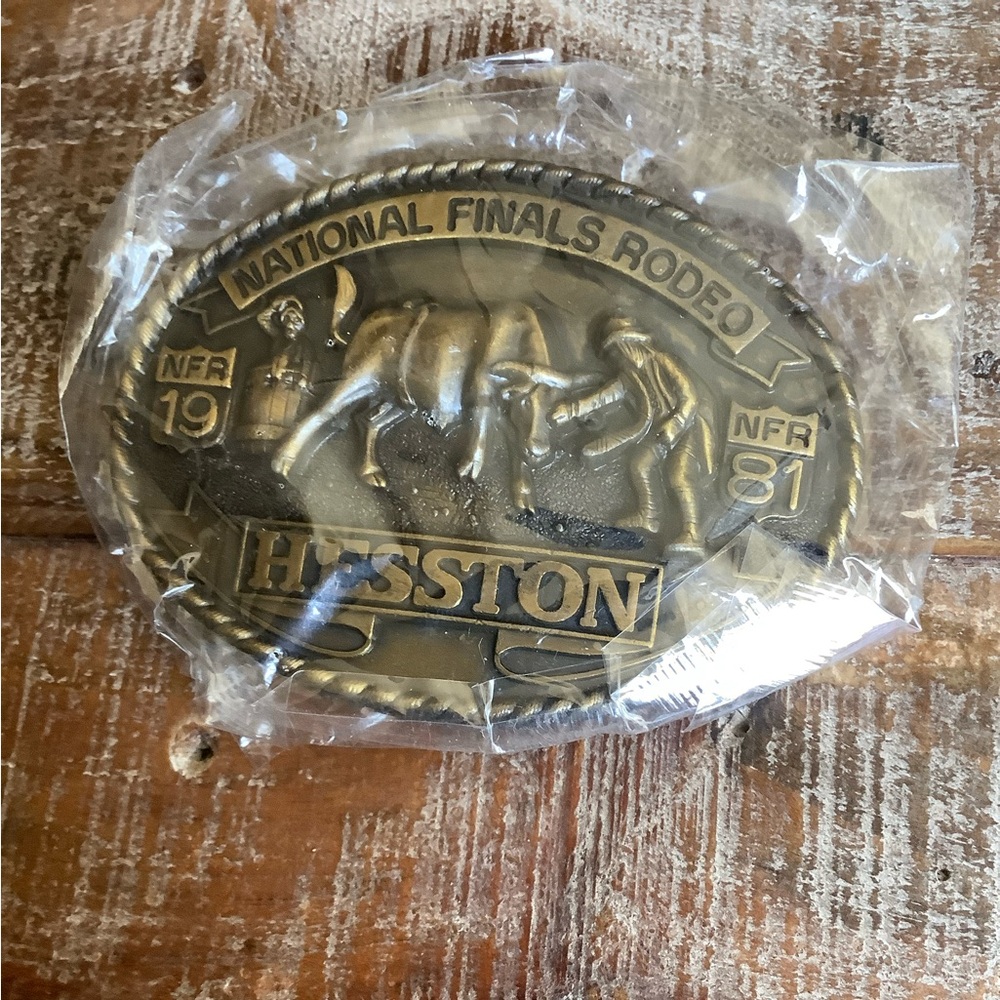 1981 Hesston National Finals Rodeo Belt Buckle